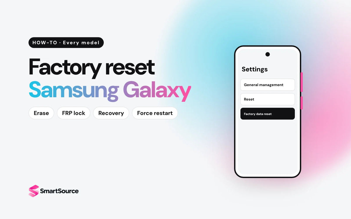 How to factory reset a Samsung Galaxy: Settings, General management, Reset, Factory data reset