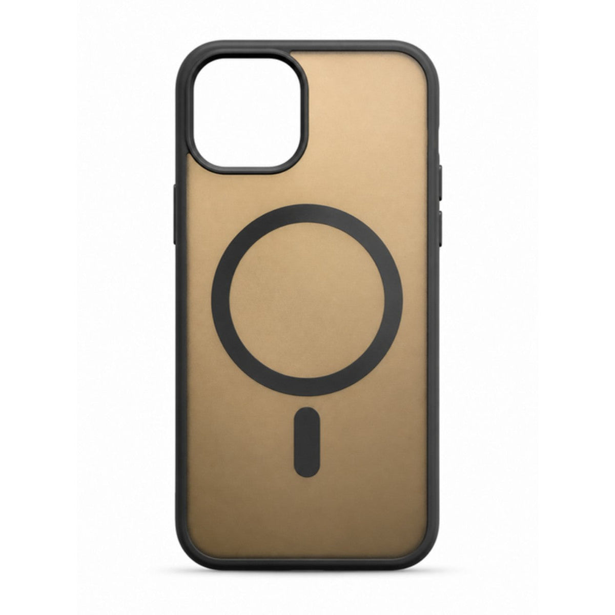 Smoke MagSafe case for iPhone 13-15, gold