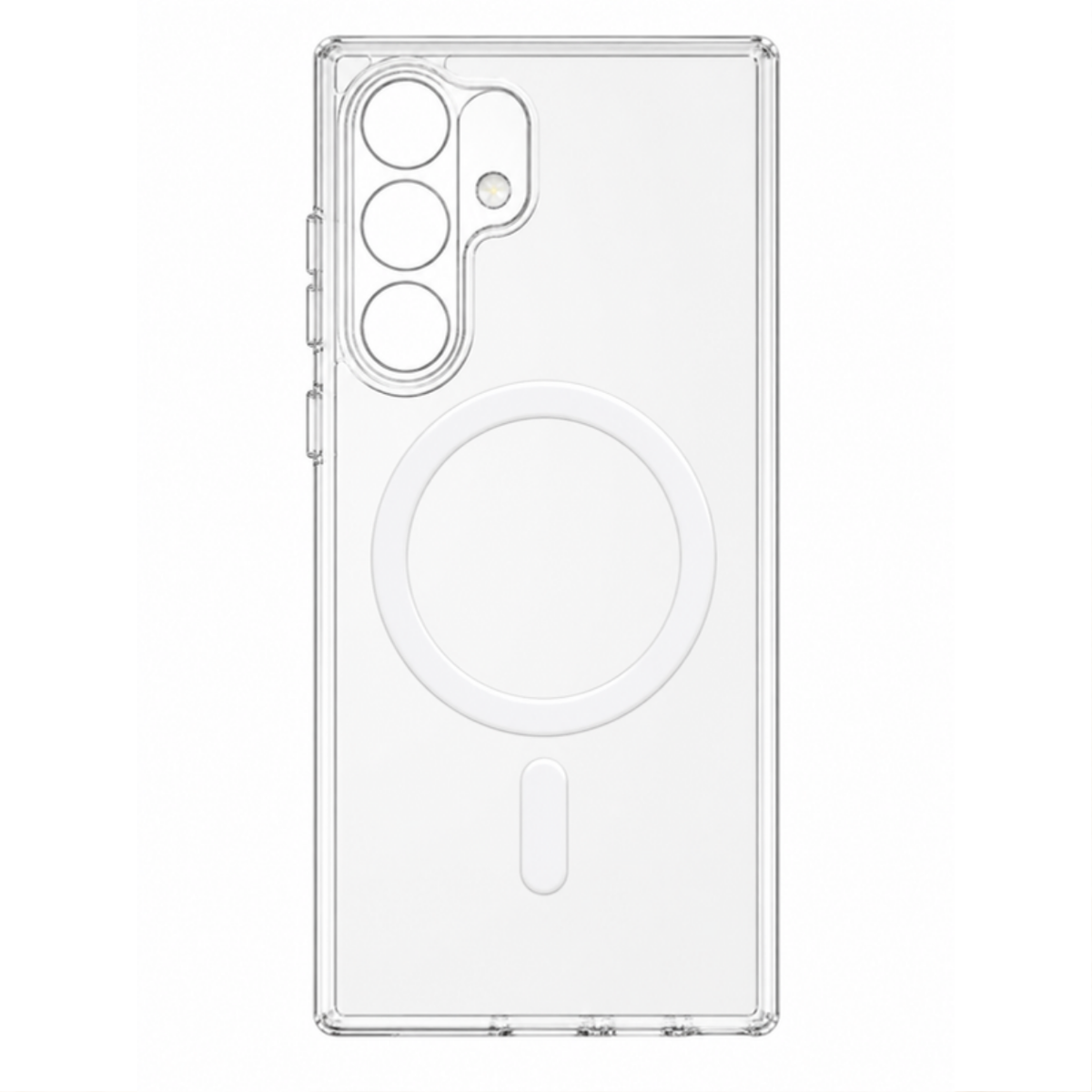 Clear magnetic case for Samsung Galaxy S22 to S26 Ultra