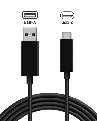 USB-A to USB-C Charging Cable for Controllers (1.5m)
