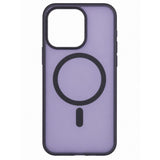 Light purple smoke MagSafe case for iPhone 13 Pro to 15 Pro Max
