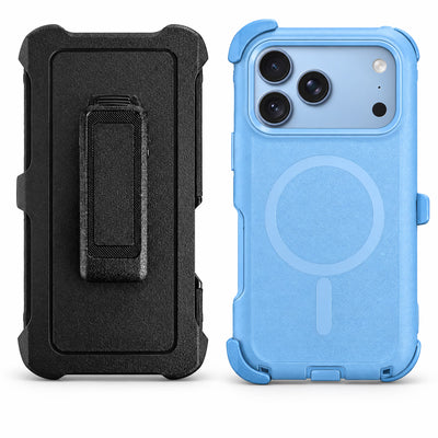 3-Piece Rugged MagSafe Case with Holster for iPhone