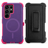 Holster Case with Belt Clip for Samsung Galaxy in Purple