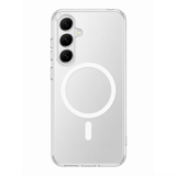 Clear magnetic case for Samsung Galaxy S25 camera layout