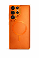 Smoke Magnetic Case for Samsung Galaxy in Orange