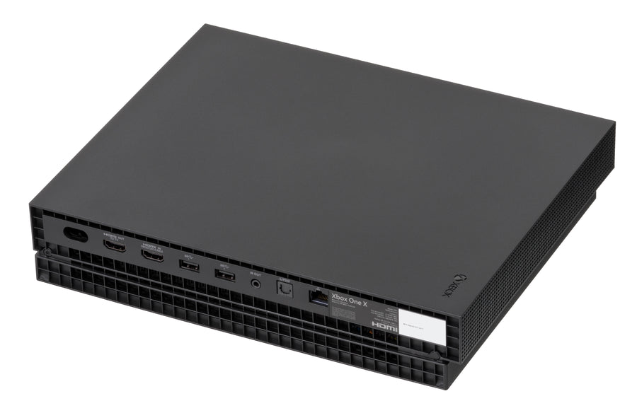 Xbox One X angled view