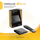 Formuler Z11 Pro Max 4K Android media player with remote